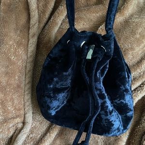 Small Black Suede Bag